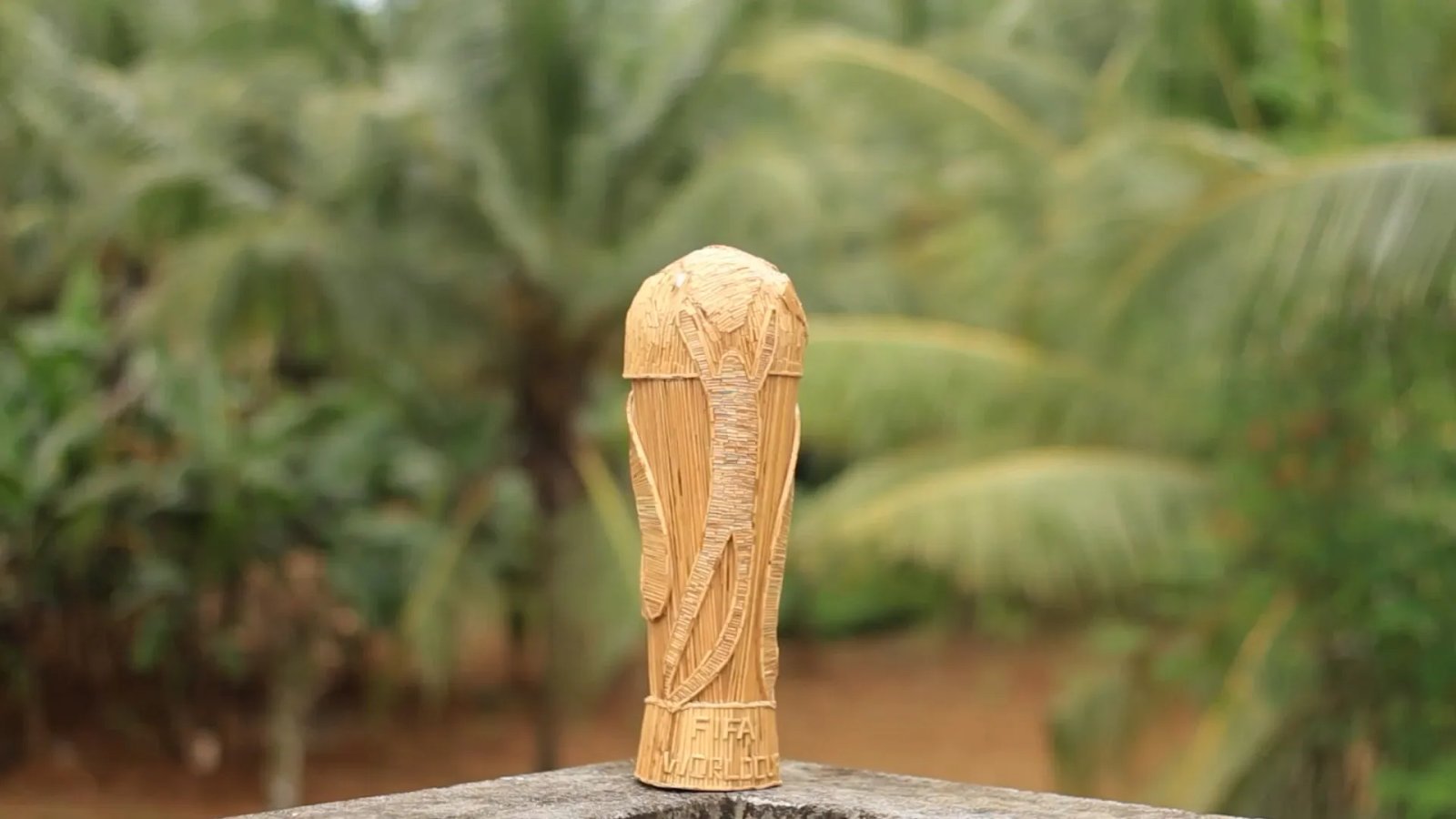 Artist creates Kerala’s ‘coconut rib’ World Cup trophy | Football
