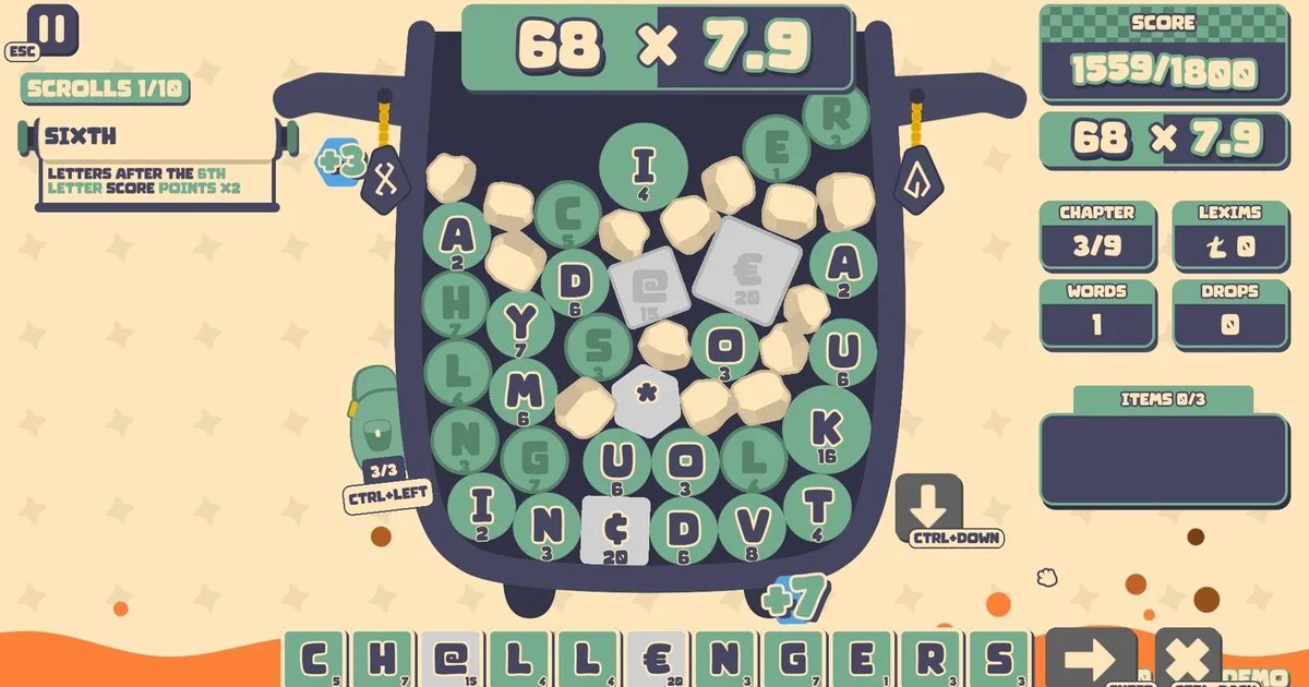 Lexispell is Balatro for people that love spelling bees and hate gambling