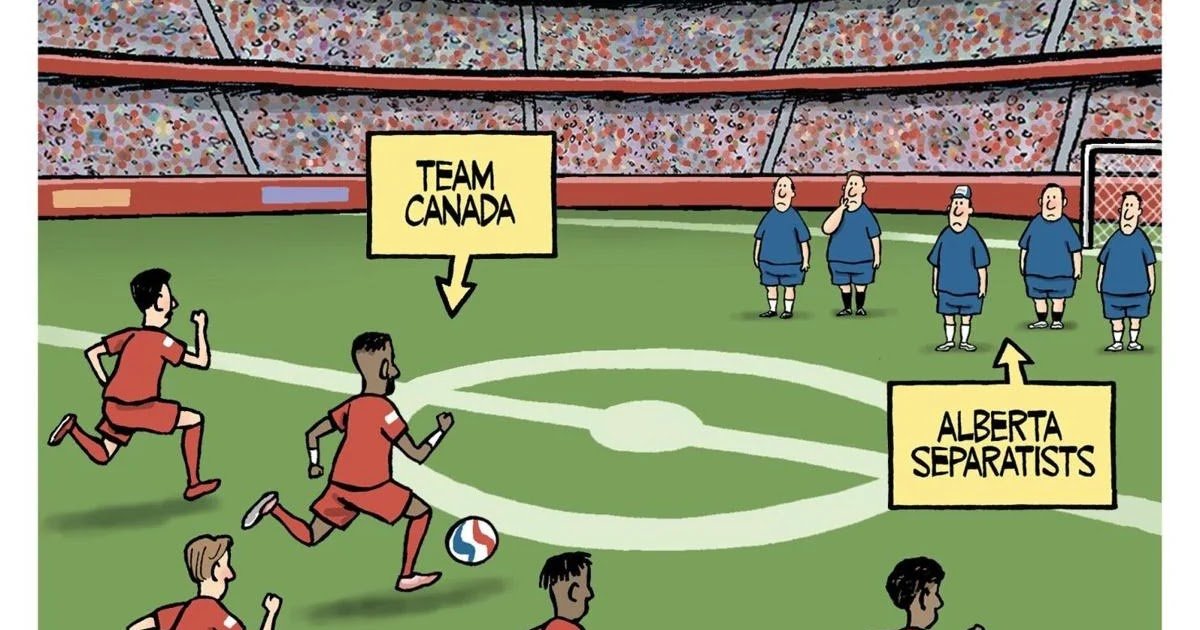 Cathie from Canada: It’s Cartoon Day! Plus Carney’s press conference, World Cup Stories and Today’s Pride Update