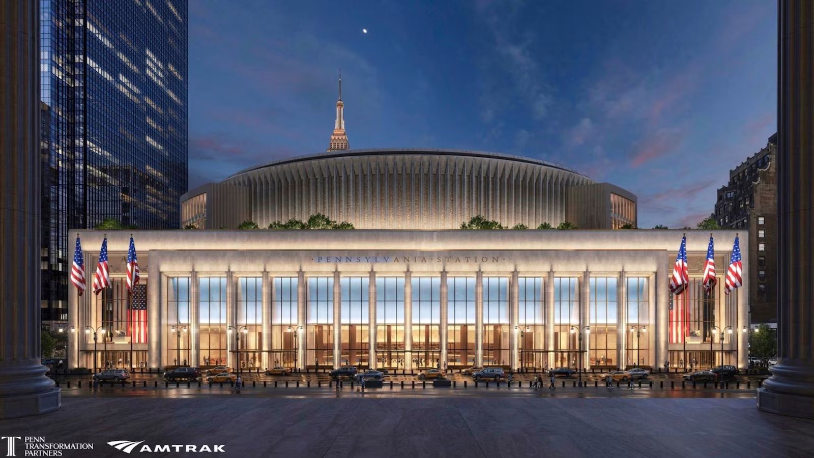 New York’s train station to get $8B remodel with columns, sunlight and Trump’s name