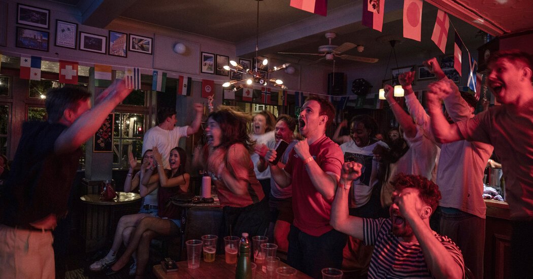 Fatigue, Tension, Joy: England Pulls a World Cup All-Nighter