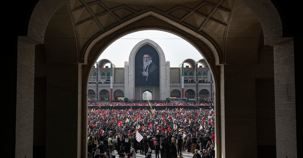 Iran Live Updates: Hundreds of Thousands Attend Ayatollah’s Funeral Procession