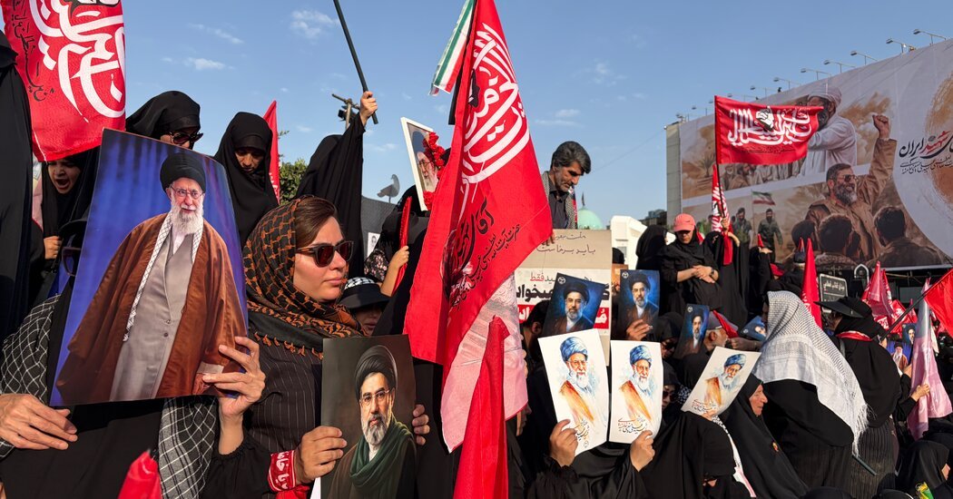 Iran Live Updates: Crowds Gather in Tehran for Ayatollah’s Funeral Procession