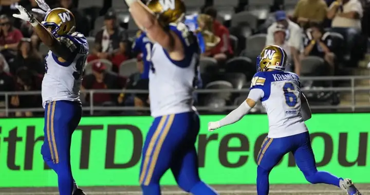 No Collaros or Kramdi for Winnipeg Blue Bombers matchup against Stampeders – Winnipeg