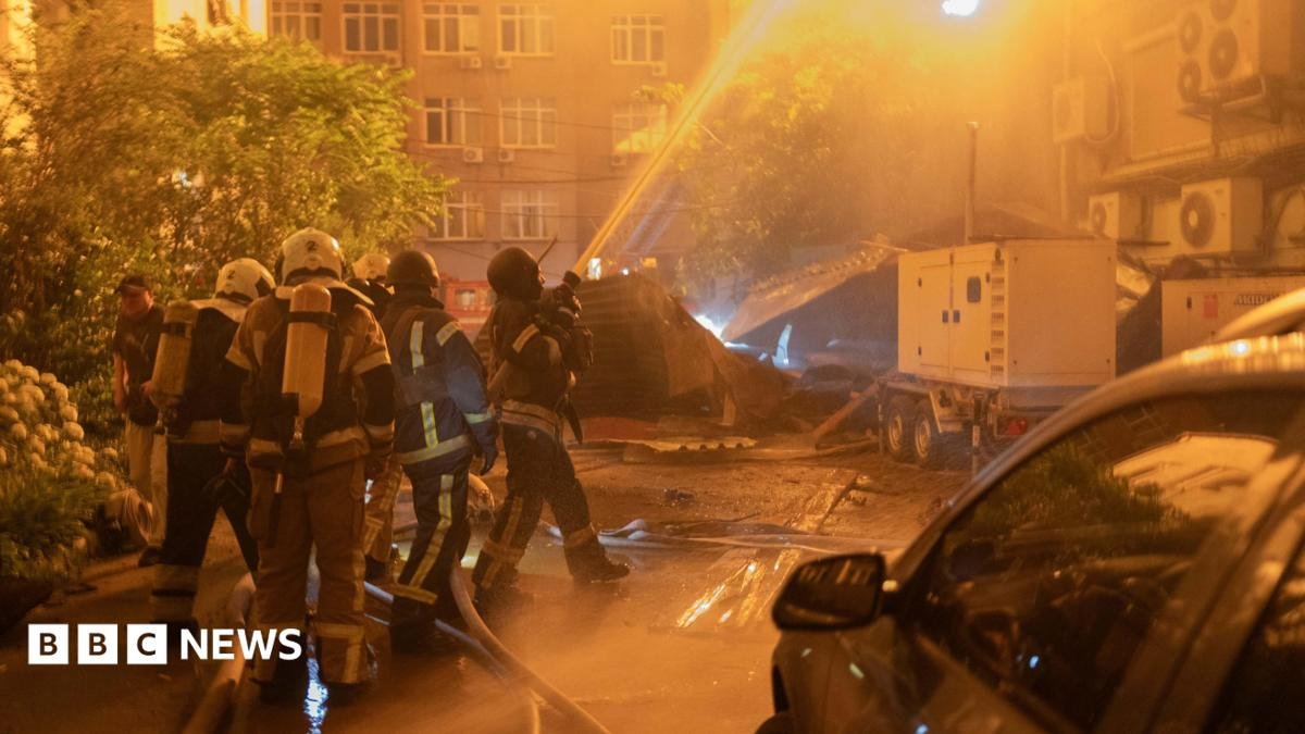 Kyiv comes under major Russian missile and drone fire