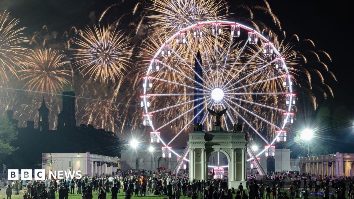 US marks its 250th birthday with fireworks, flyovers and extreme weather