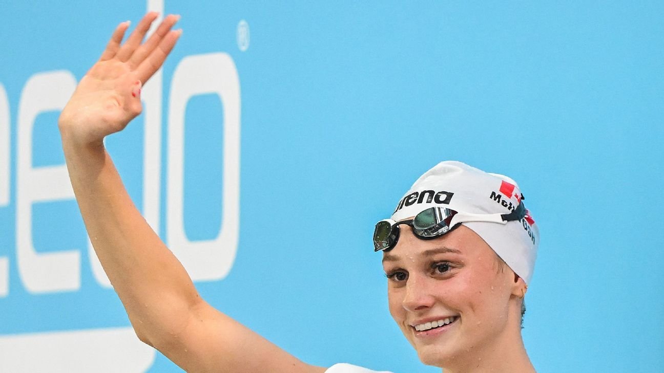Canada’s Summer McIntosh breaks 200m butterfly world record