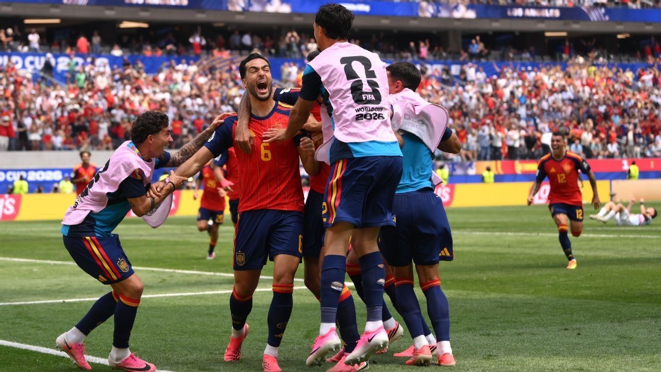Spain beat Belgium late to set to World Cup semifinal vs. France