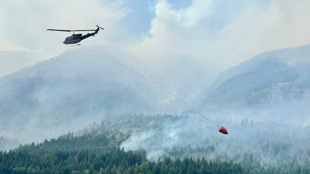 Highway 1 reopens in Fraser Canyon, but twin wildfires remain out of control