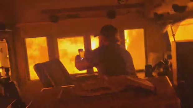 CN workers in viral video showing train car surrounded by wildfire flames got out safely, railway says