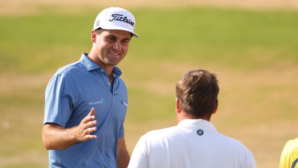 Suber leads a day of surprises in his first Open Championship