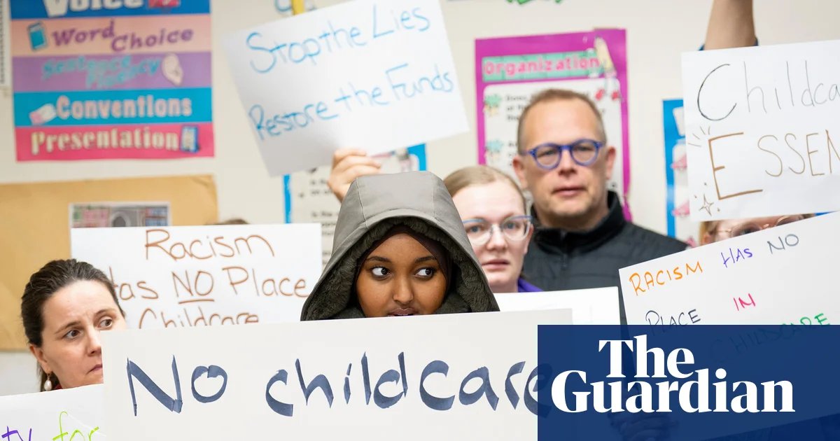 Civil rights groups sue Trump administration over childcare funding restrictions | US news