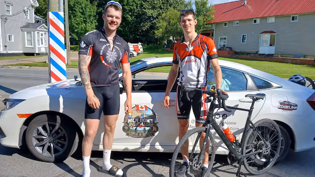 2 cyclists crossing Canada for men’s mental health have bikes stolen in downtown Winnipeg