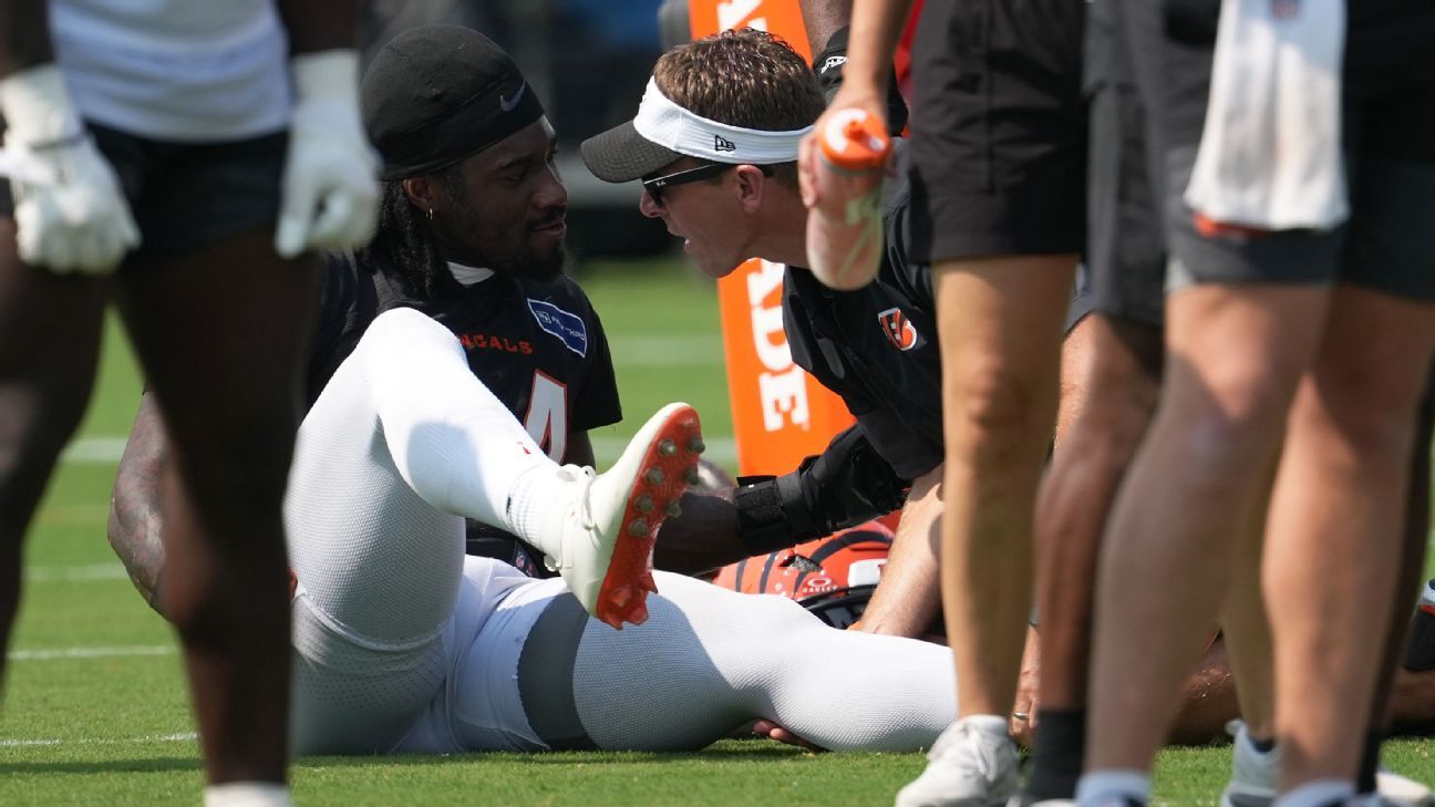 Bengals’ Shemar Stewart carted off with left leg injury