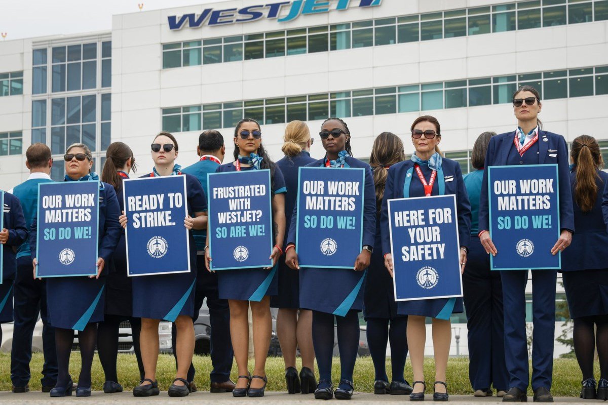 WestJet begins grounding planes ahead of potential flight attendants strike