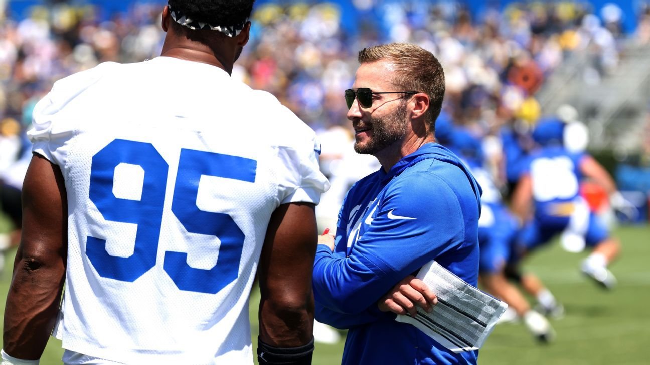 Rams’ Sean McVay: No Aaron Donald update, but ‘trending upwards’