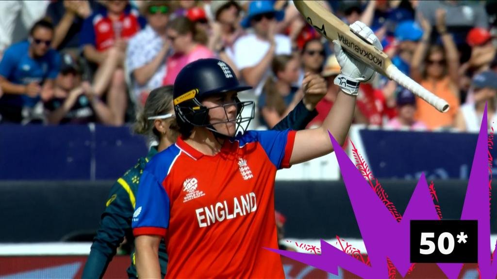 Women’s T20 World Cup final: Best moments of Nat Sciver-Brunt’s fifty to keep England hopes alive