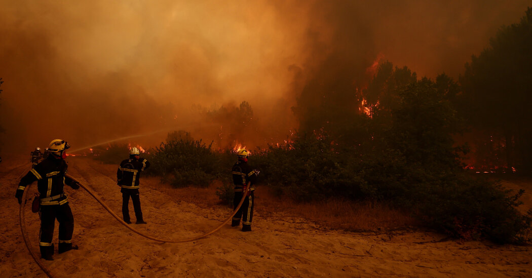 Wildfires Live Updates: Hundreds of Thousands Evacuate in Spain and France as Fires Rage