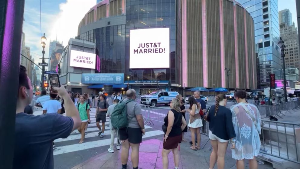 WATCH: Taylor Swift and Travis Kelce tie the knot at Madison Square Garden