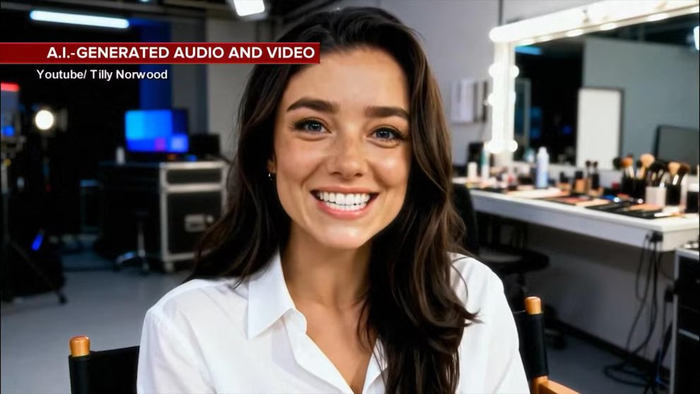 WATCH: AI-generated 'actress' Tilly Norwood making feature film debut