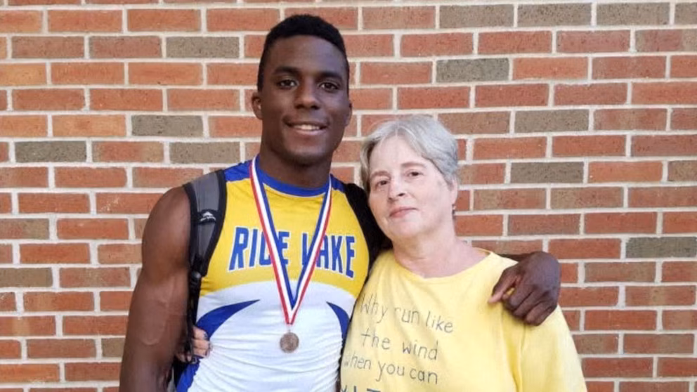 WATCH:  USA track star shares powerful adoption story