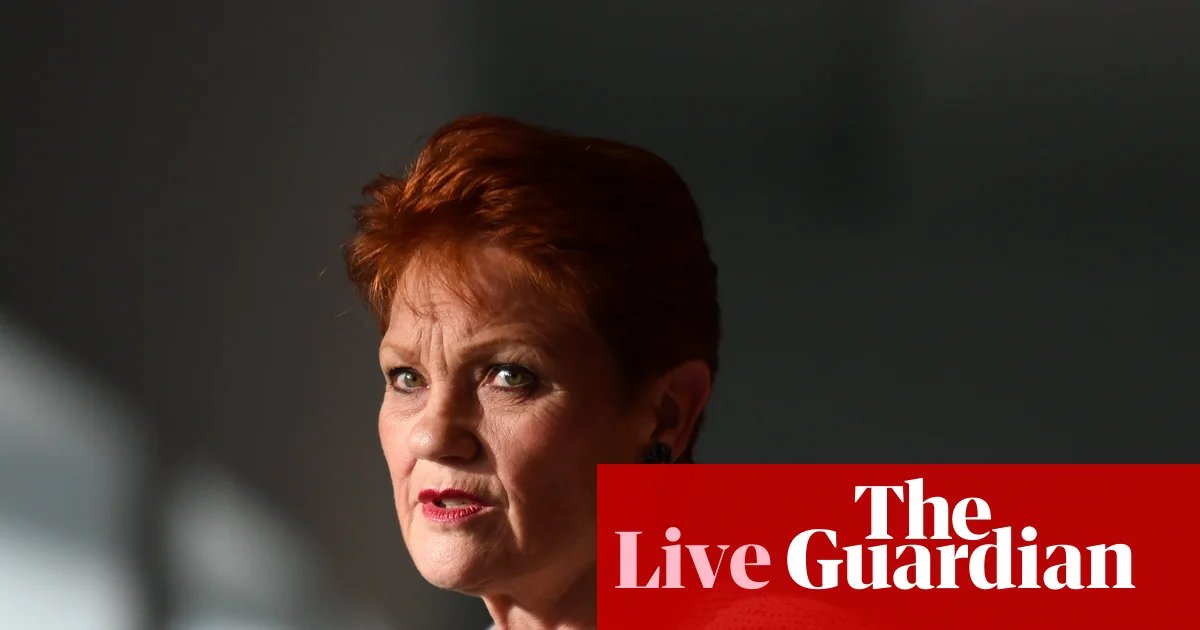 Australia news live: Hanson defends UK ‘fact-finding’ trip; Qantas tops airline punctuality table | Australia news