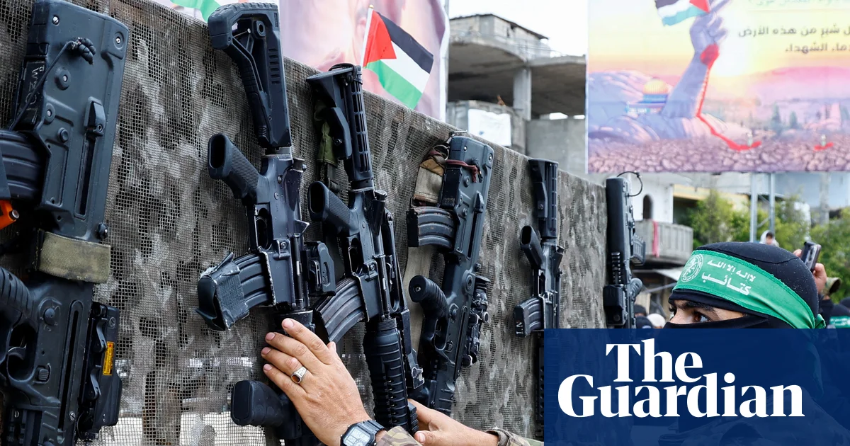 Trump claims agreement for ‘complete disarmament’ of Hamas in Gaza but support uncertain | Gaza
