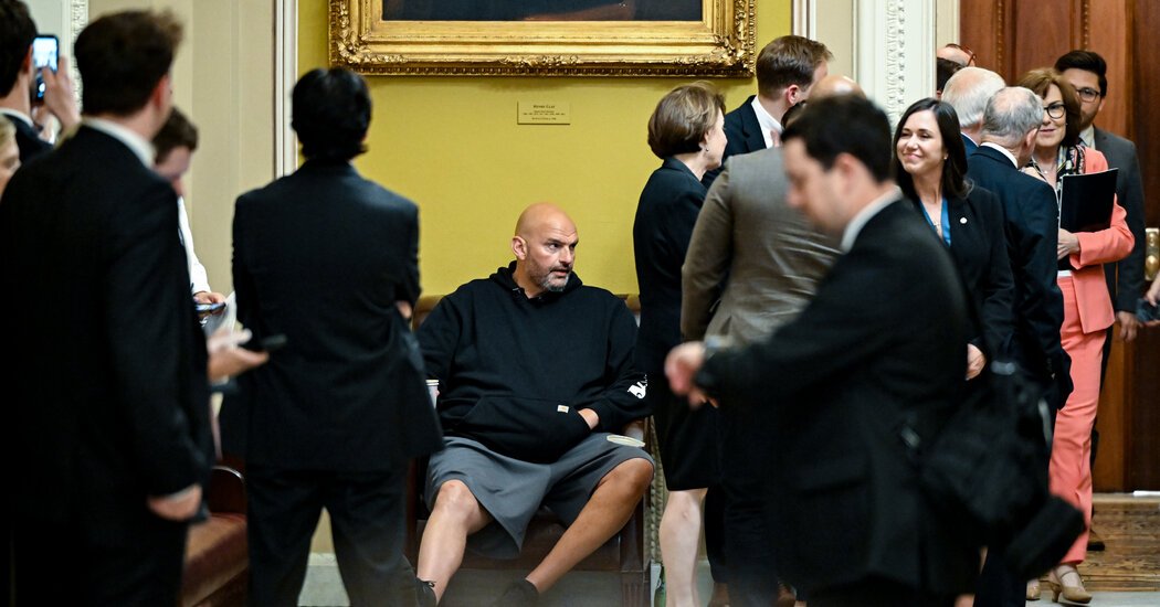 Amid Talk of a Party Switch, Fetterman Vows ‘Never’