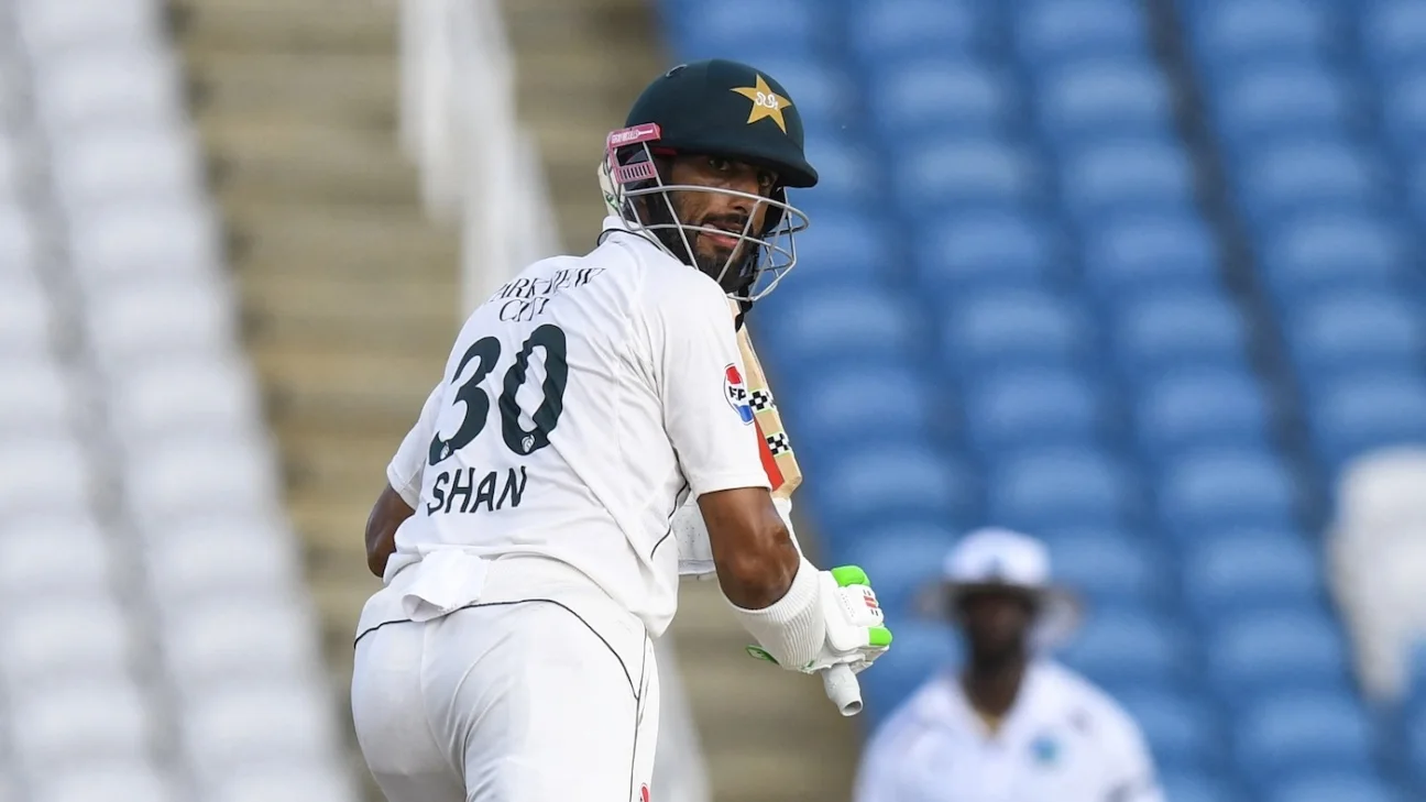 Pakistan’s Shan Masood ruled out of second Test against West Indies