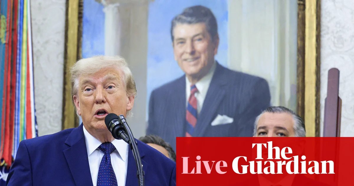 Republican senator Ted Cruz thanks Trump for ‘getting rid of that ridiculous red card’ in apparent reference to Folarin Balogun – live | Donald Trump