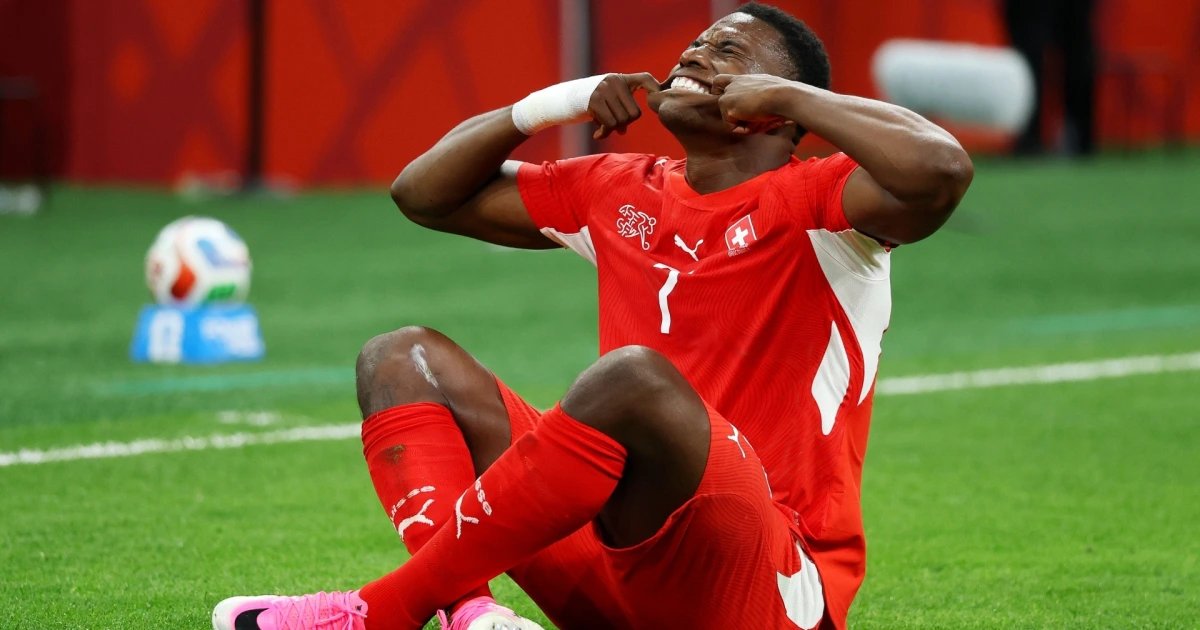 Embolo abre el marcador para Suiza tras una gran jugada de Manzambi