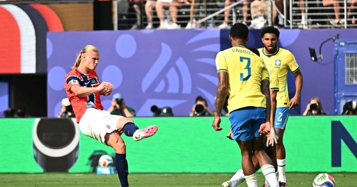 ¡Doblete de Haaland! Noruega sentencia a Brasil y aseguran el pase a cuartos