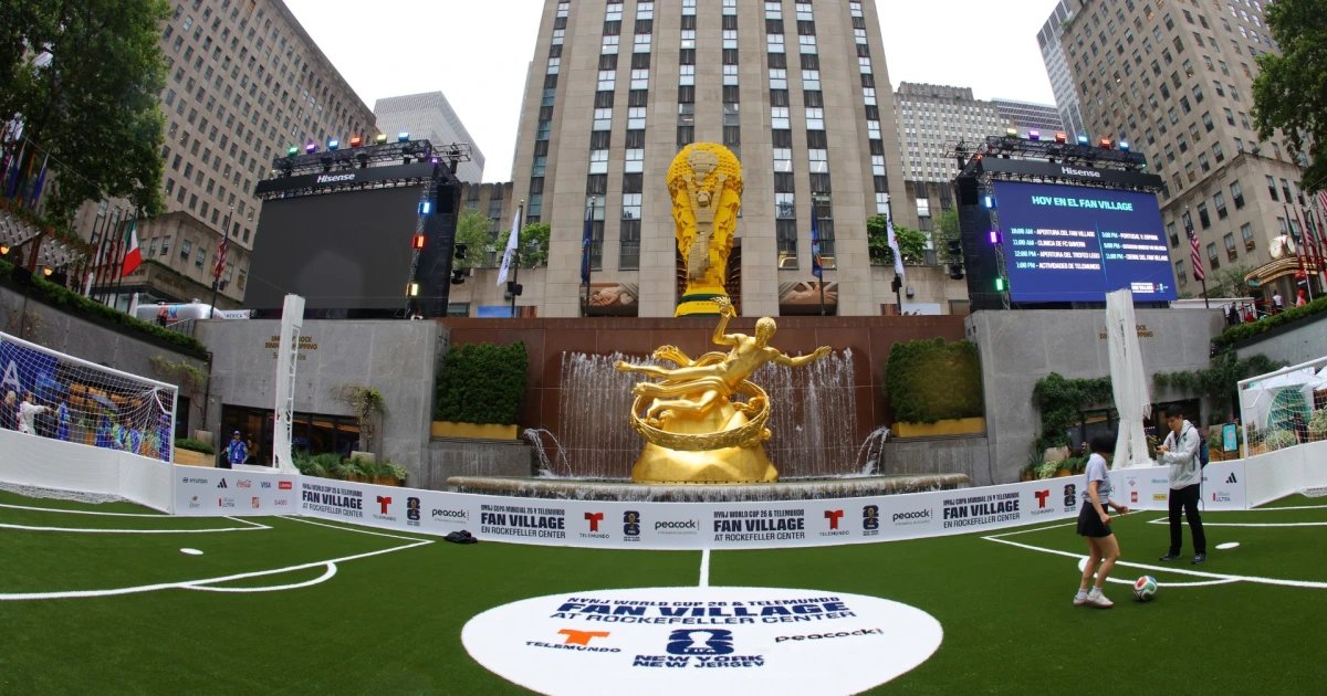 Argentina sueña en grande desde el Fan Village de Telemundo en Rockefeller Center