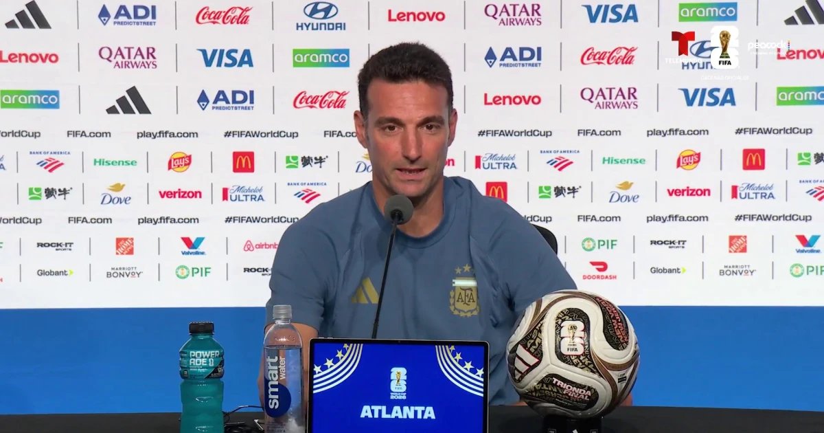 Scaloni: “Ojalá los españoles estén contentos de que Argentina esté en la Final por Messi”