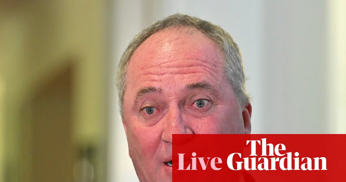 Australia news live: Barnaby Joyce dogged by Tommy Robinson questions – and by a dog – in spiky ABC interview | Australia news
