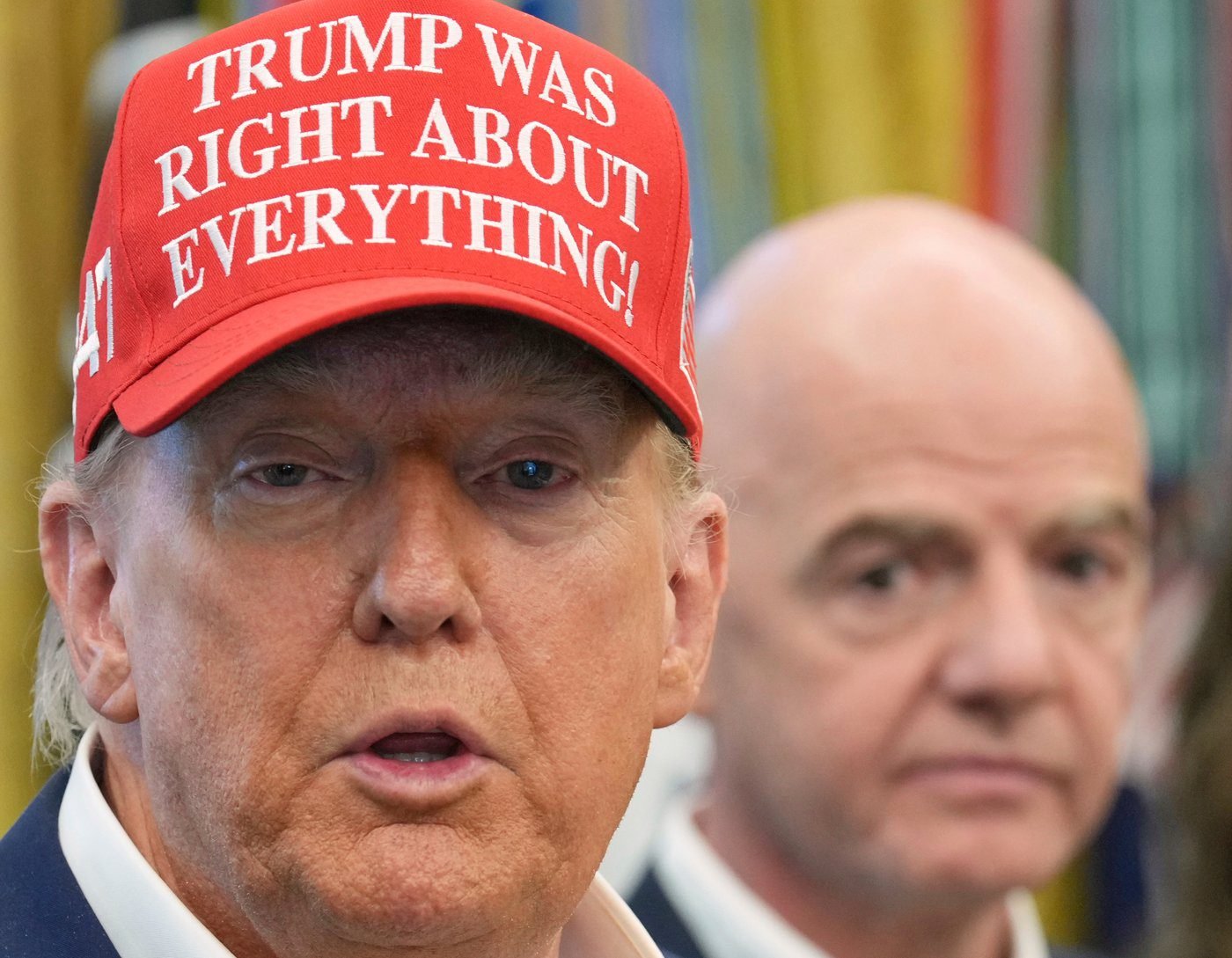 Red card furor puts Trump and Infantino’s relationship under the spotlight again