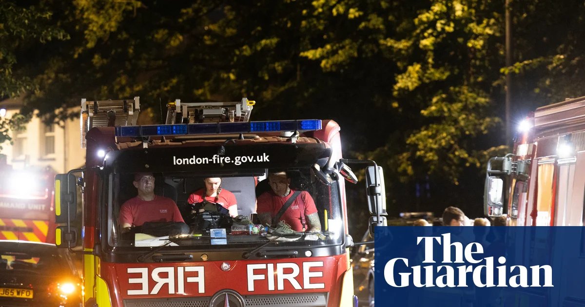Homes evacuated as firefighters tackle railway embankment blaze in east London | London