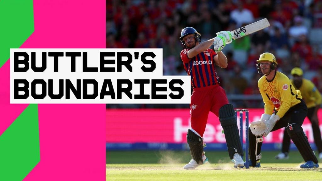 Men’s Hundred: Manchester Super Giants’ Jos Buttler’s boundaries in half-century knock against Trent Rockets