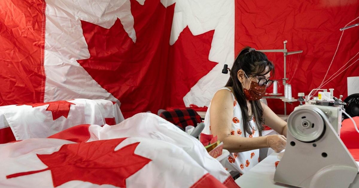 Inside the Toronto company making Canada Day flags