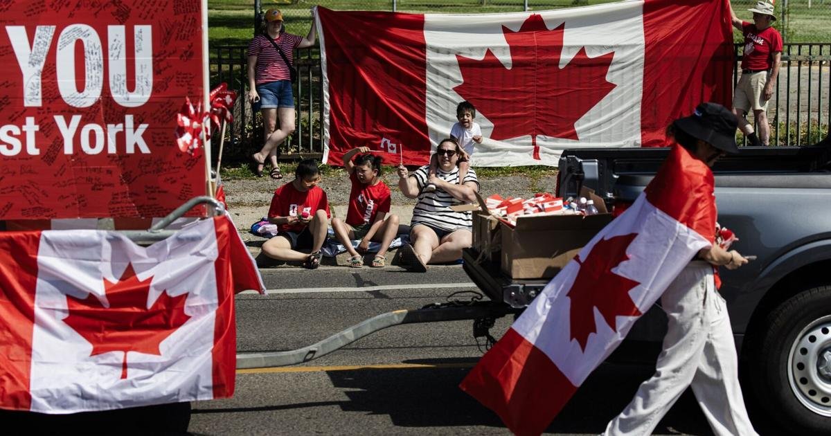 In pictures: A sweltering Canada Day in Toronto