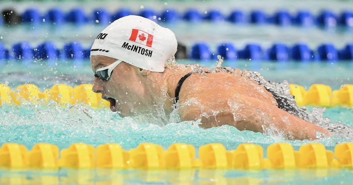 Summer McIntosh breaks the longest-standing world record in women's swimming: the 200-metre butterfly