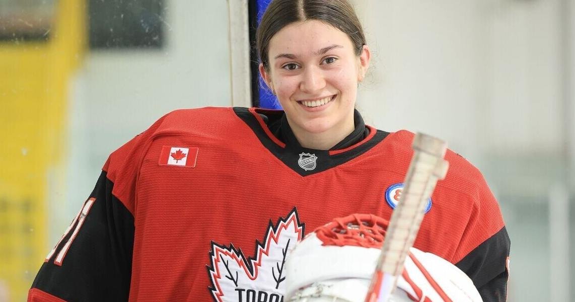 Goalie Sophie Jovanovic is making hockey history