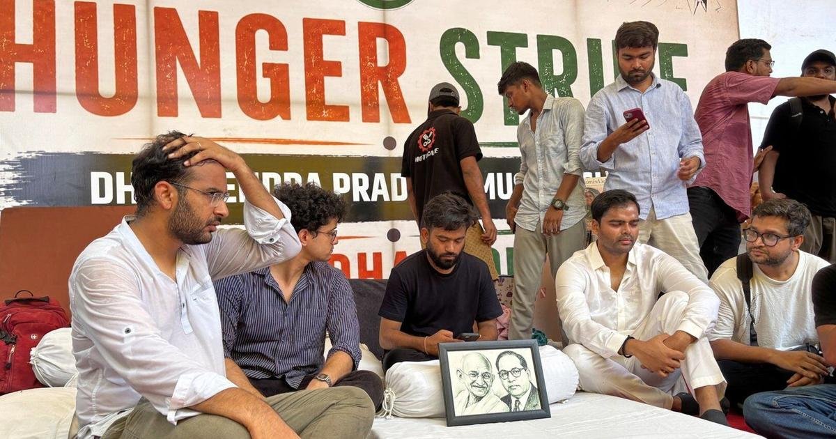 Indian police hospitalize an activist who’s on a hunger strike for education reform