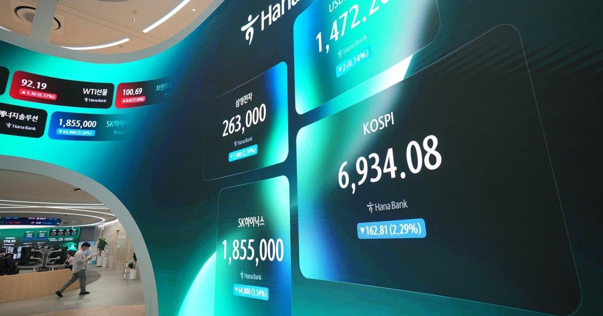 Shares skid in Asia in sell-off of AI-related shares as Brent oil trades near $100 per barrel