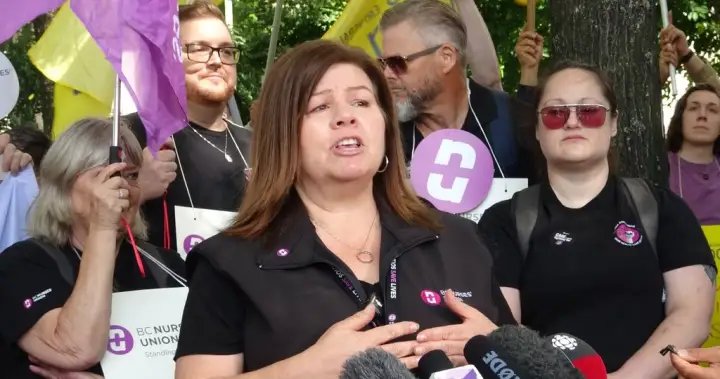 B.C. nurses escalate job action with picket line at Vancouver General Hospital