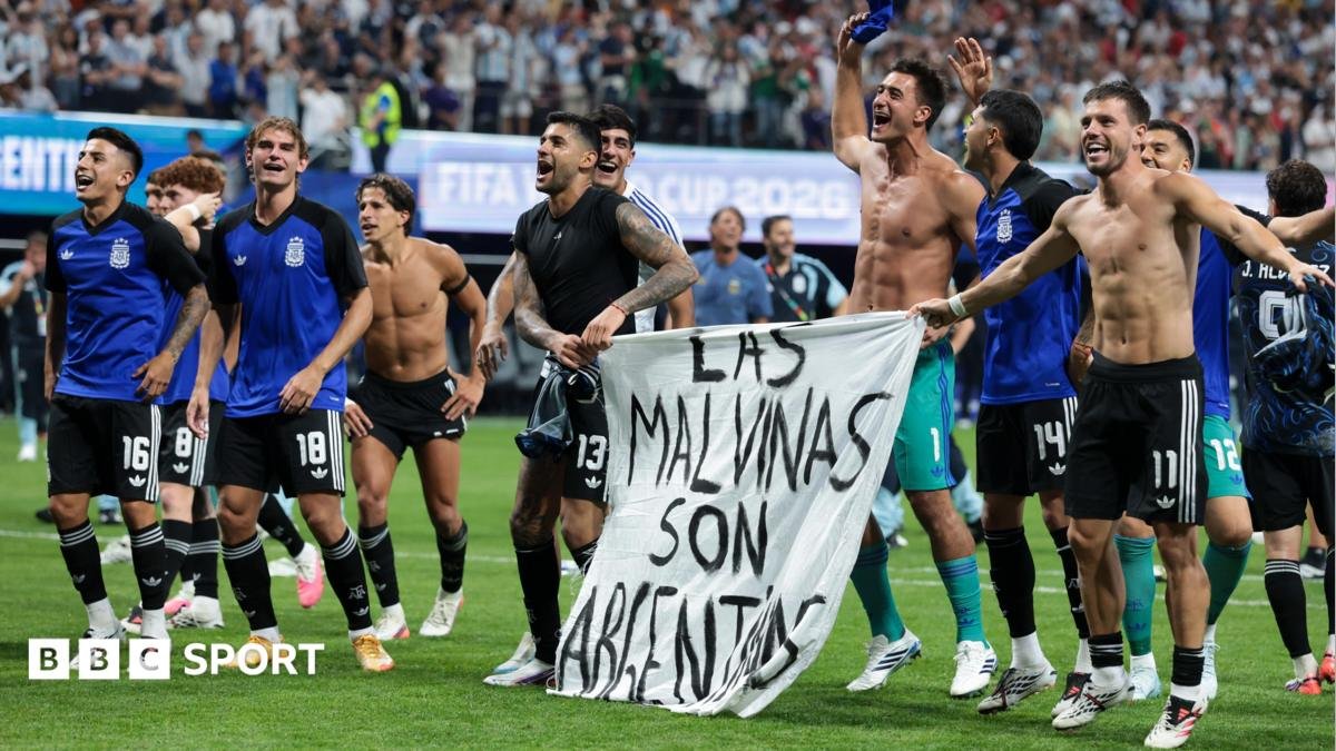 World Cup 2026: Argentina face fine for displaying Falklands banner after beating England