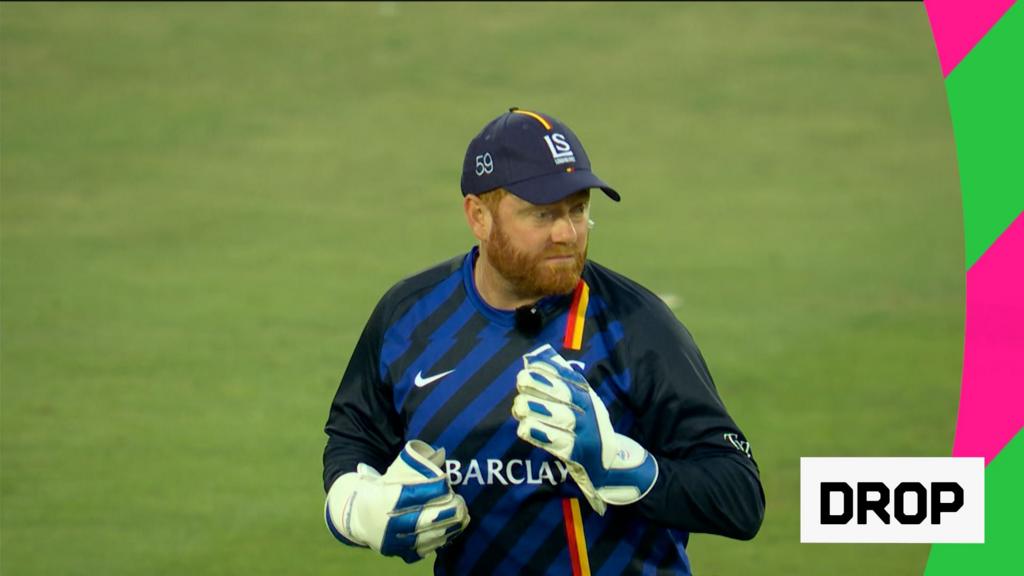 Men’s Hundred: Mic’d up Jonny Bairstow reacts to dropping catch for London Spirit against Trent Rockets