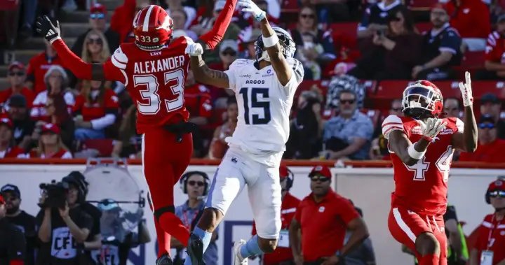 Adams leads Stampeders to 58-36 win over Argonauts