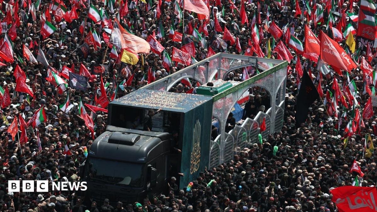 Huge crowds fill Tehran streets for Khamenei’s funeral procession
