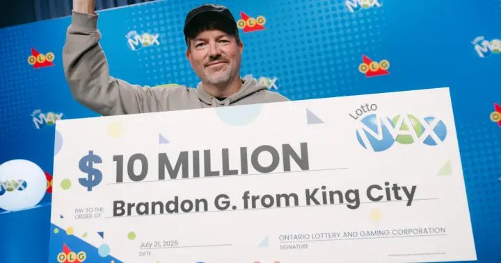‘In disbelief’: King City, Ont. man mistakes $10M Lotto Max win for $10K